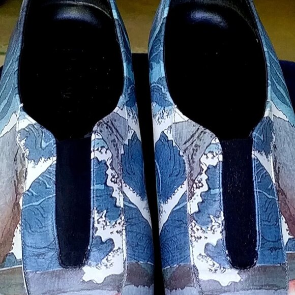 Icon Ocean Painted ICON Wearable Art Shoes Shoes Men's Size 9.5 - Picture 3 of 12